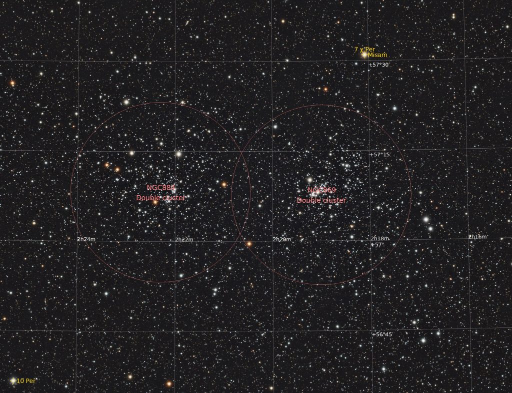 The Double Cluster Annotated