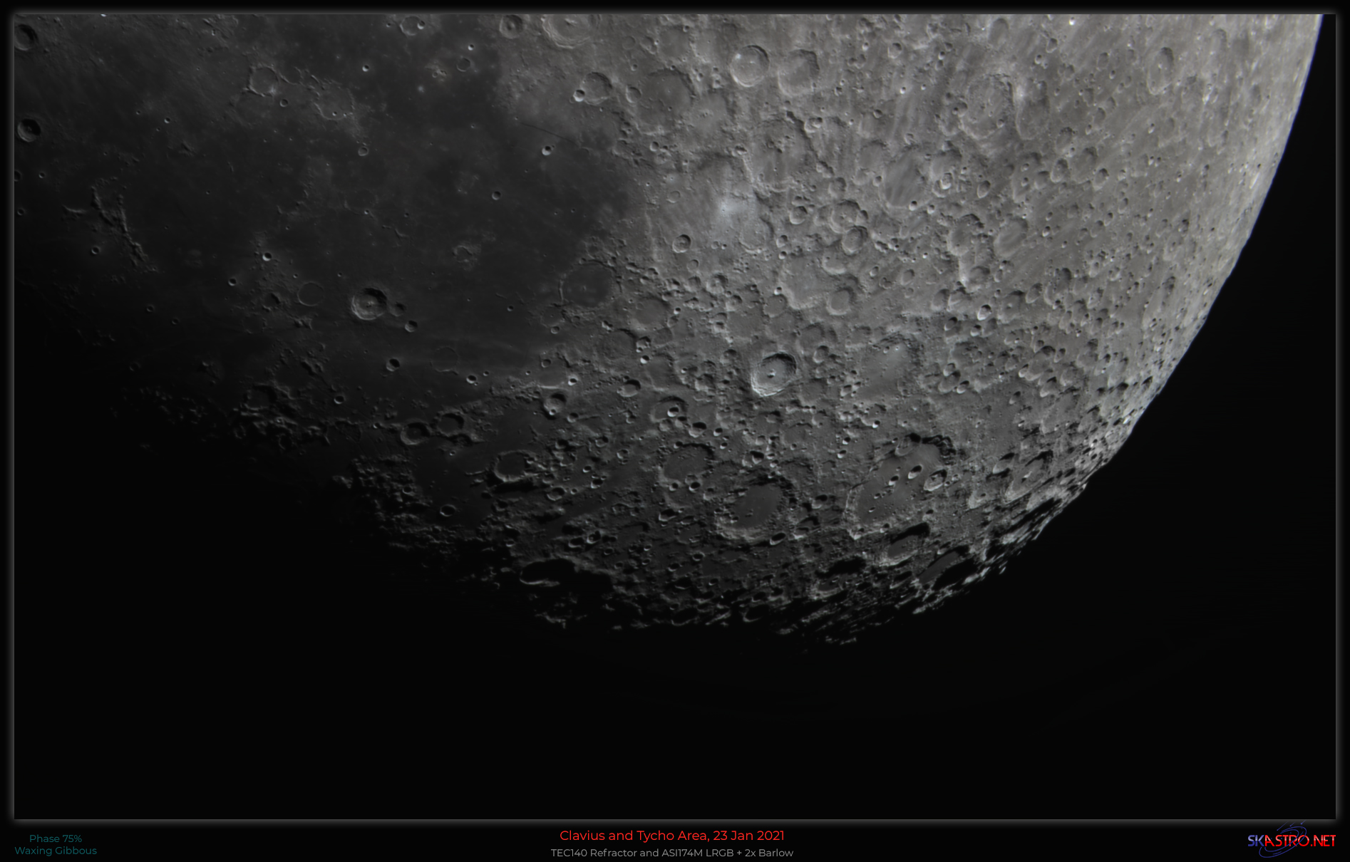 Clavius and Tycho 23 Jan 2021