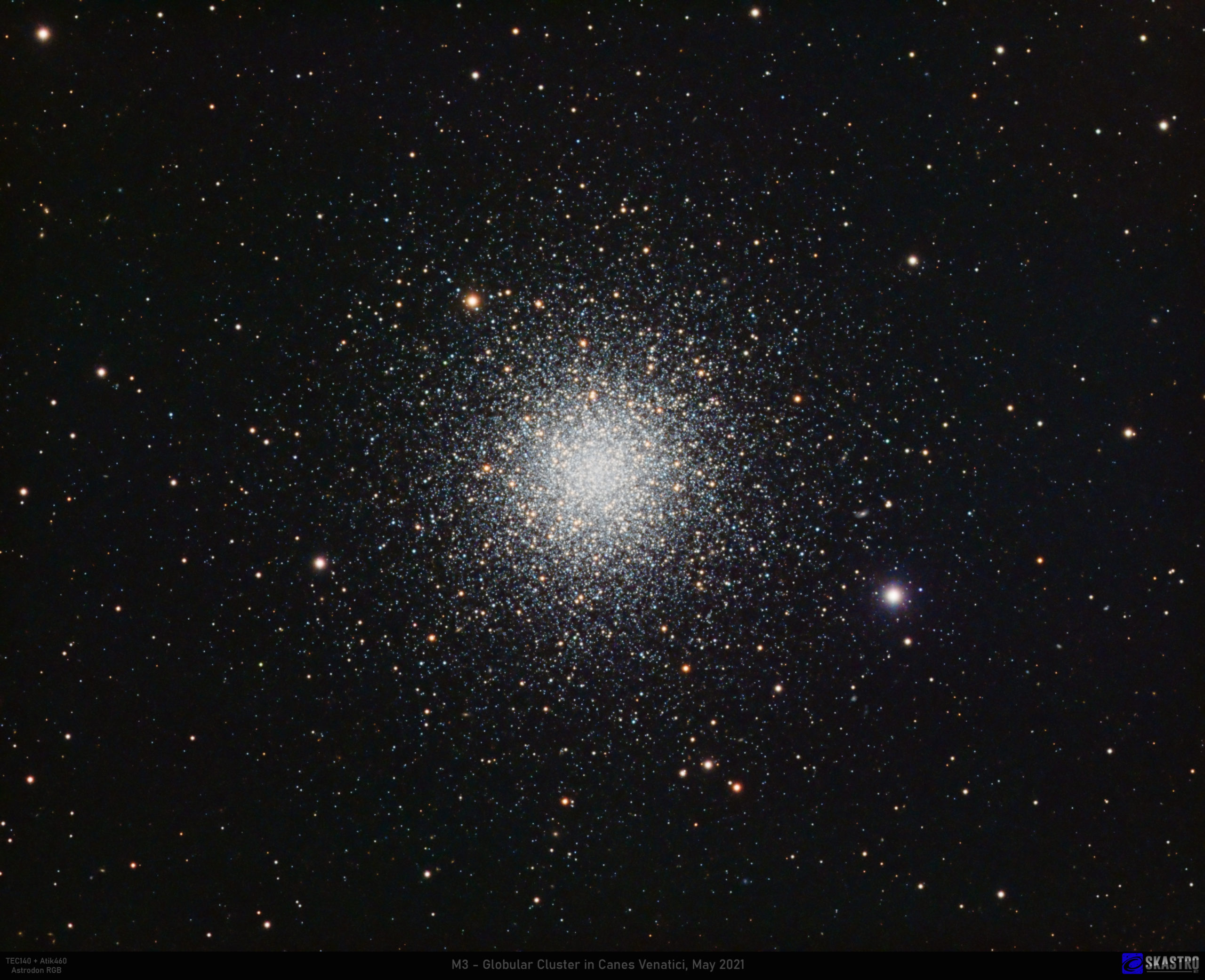 M3 Globular Cluster in Canes Venatici