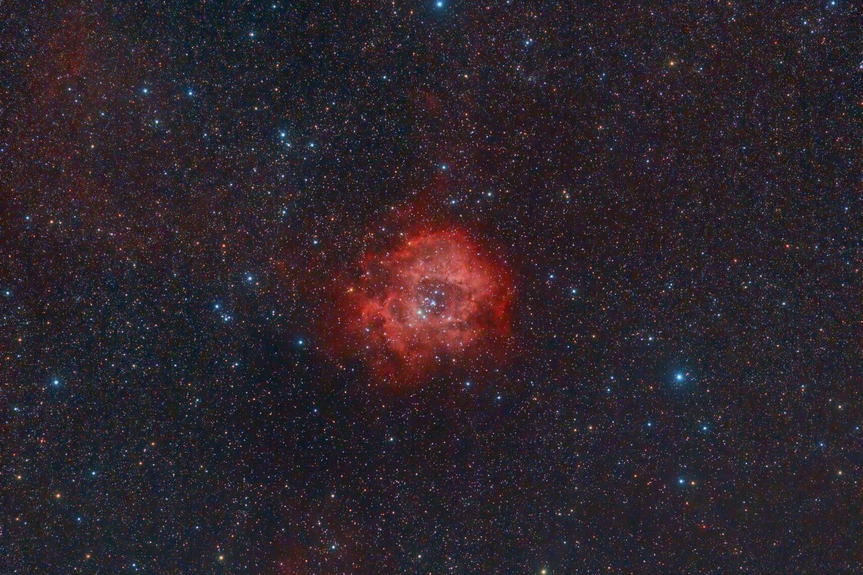 Rosette Nebula in Very wide field