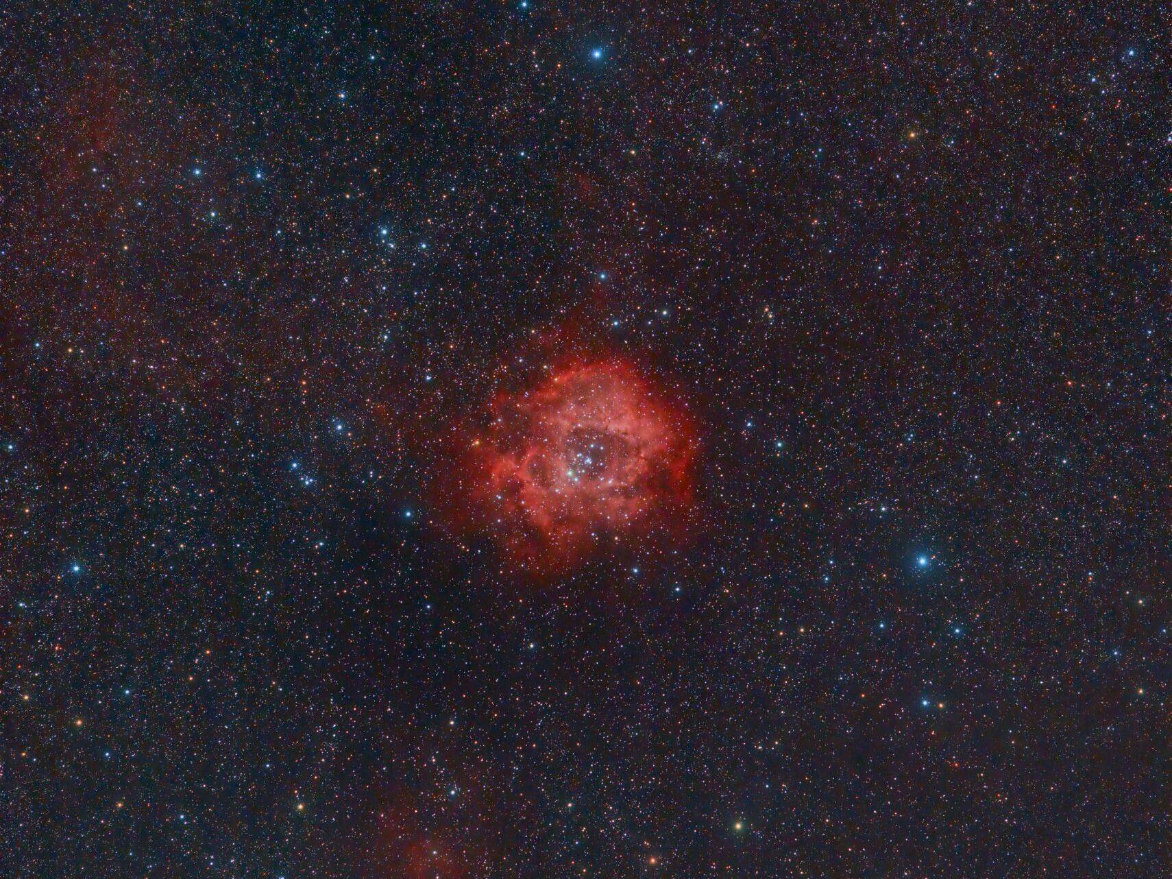 Rosette Nebula in Very wide field
