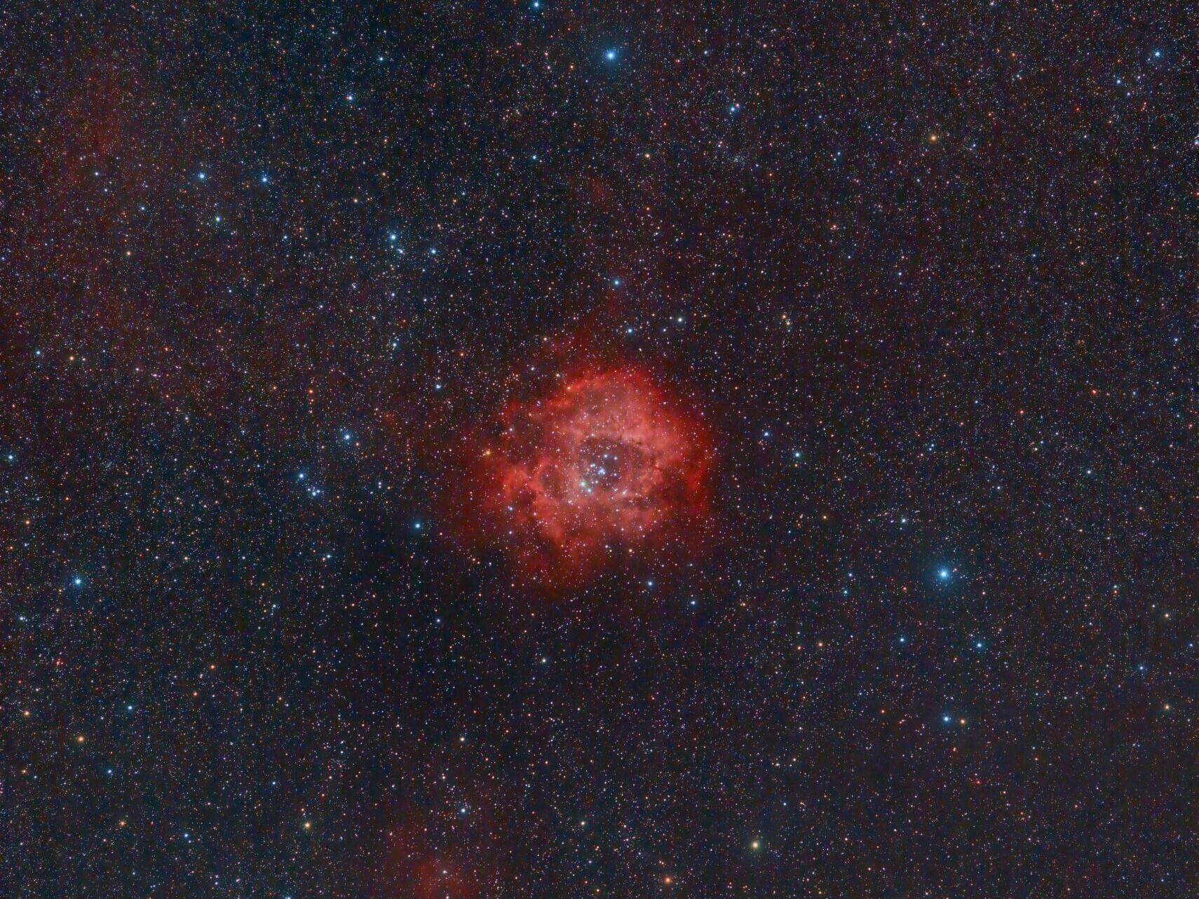 Rosette Nebula in Very wide field
