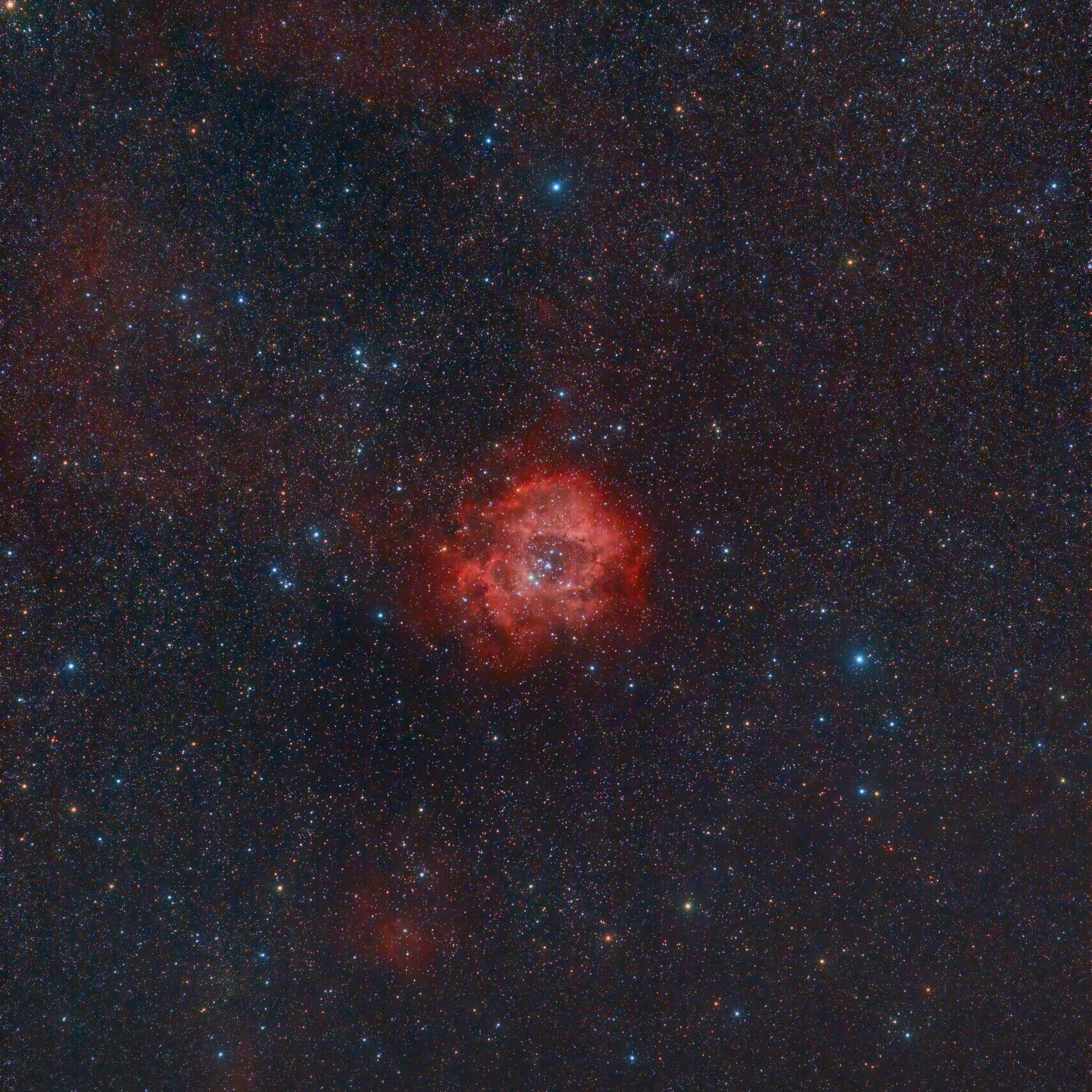 Rosette Nebula in Very wide field