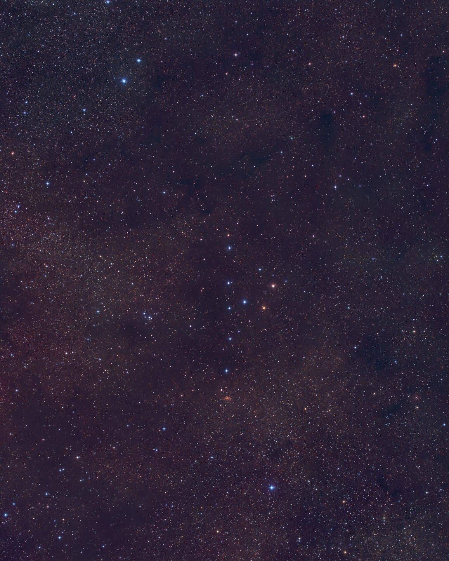CoatHanger Asterism with Samyang 135mm and G2-8300