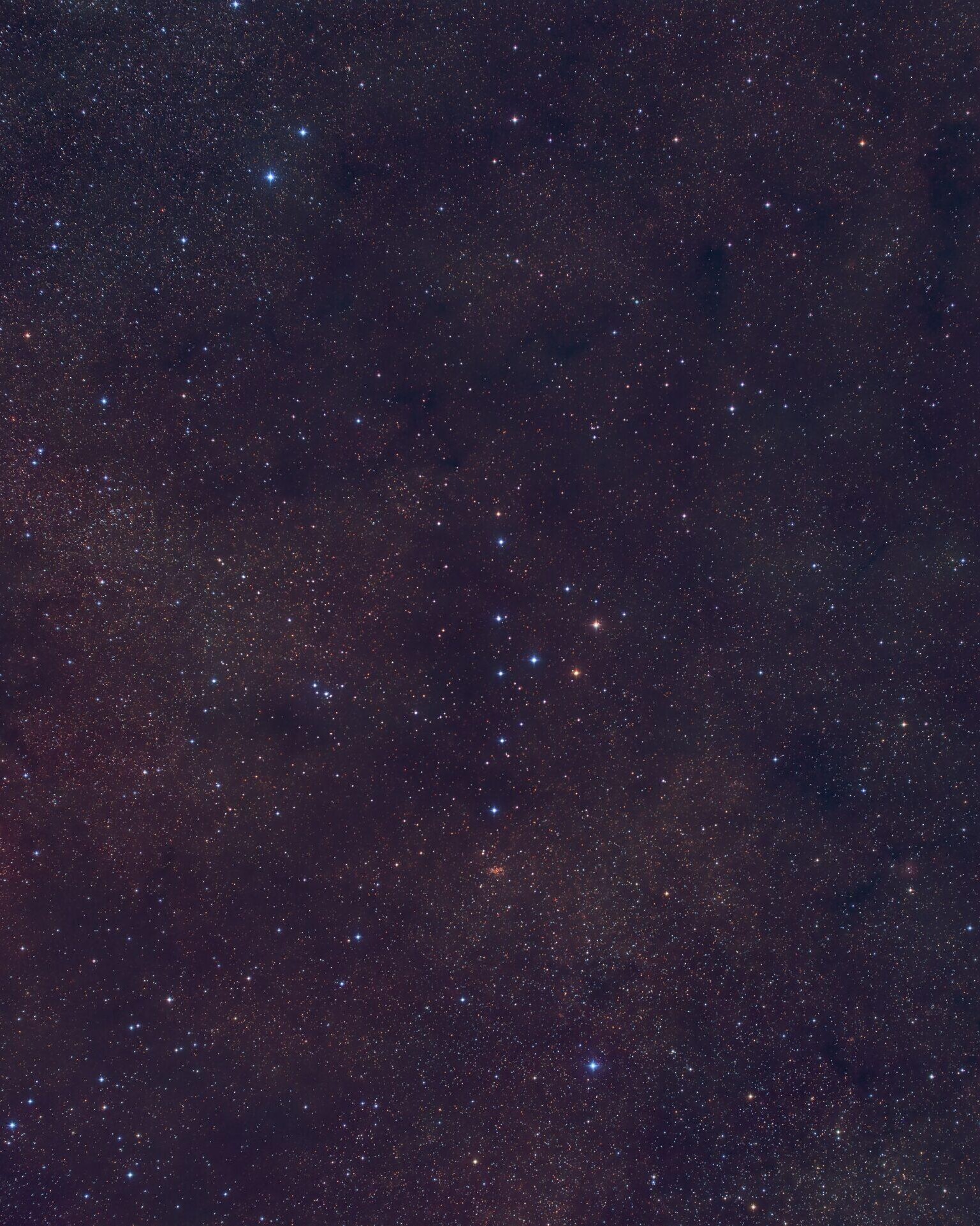 CoatHanger Asterism with Samyang 135mm and G2-8300
