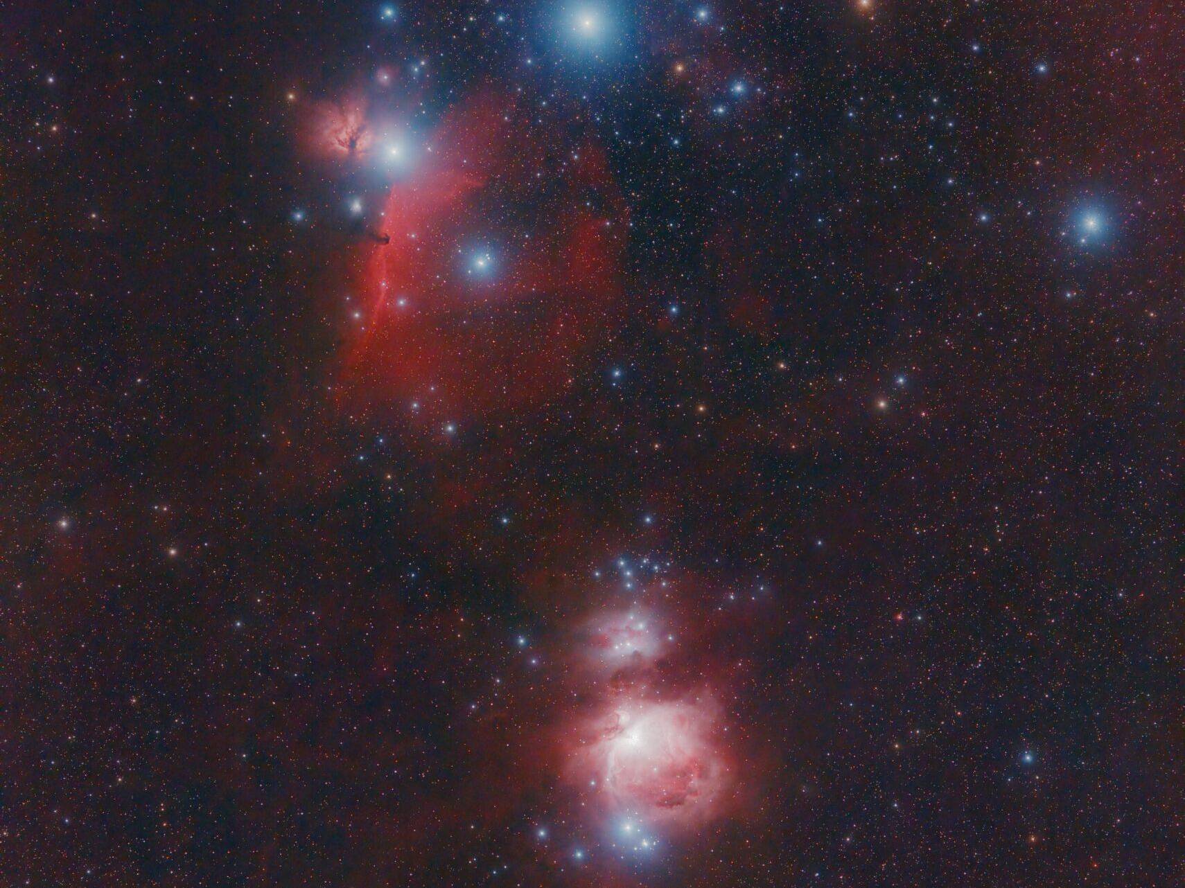 Southern Orion with Samyang 135mm and QHY268C