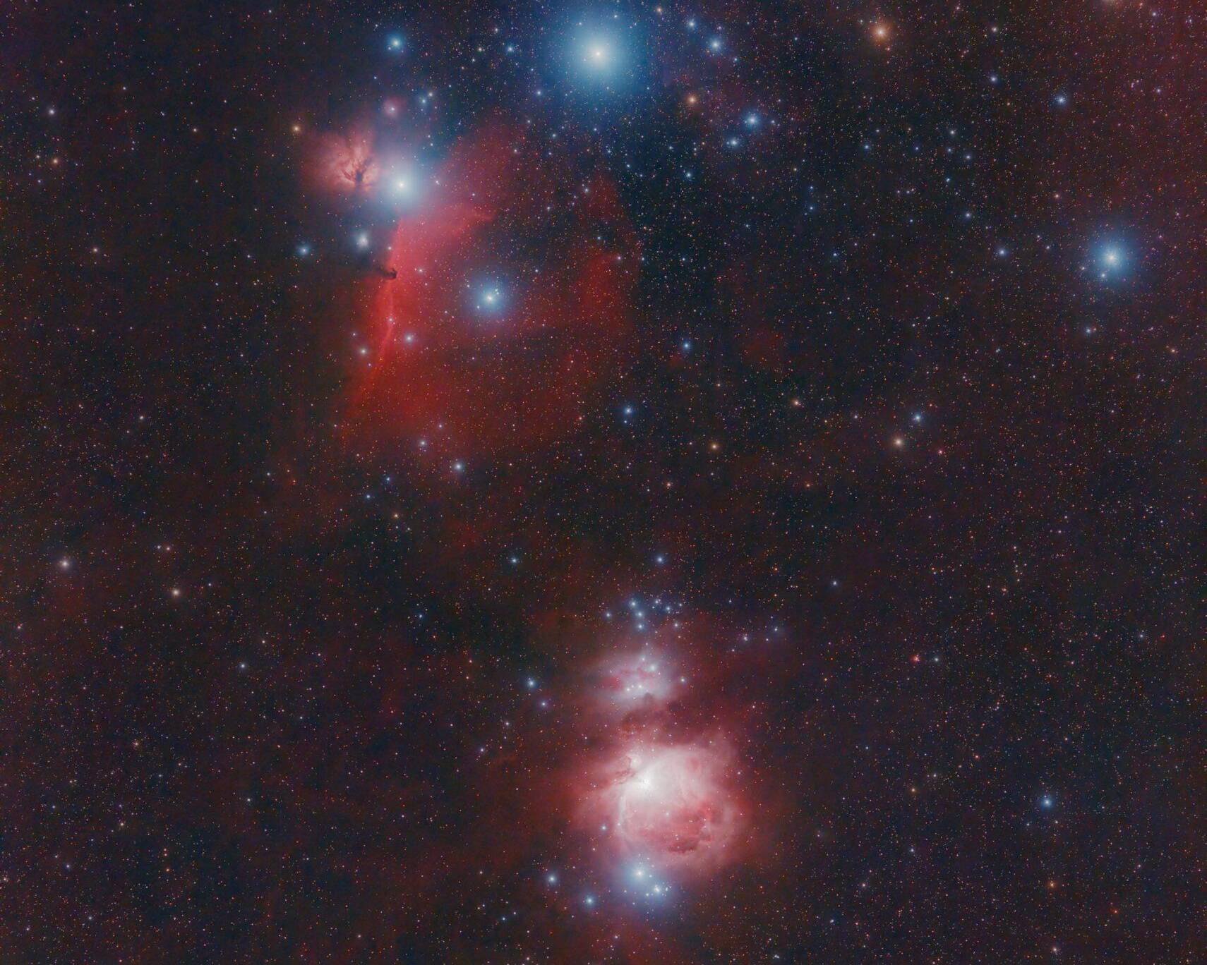 Southern Orion with Samyang 135mm and QHY268C