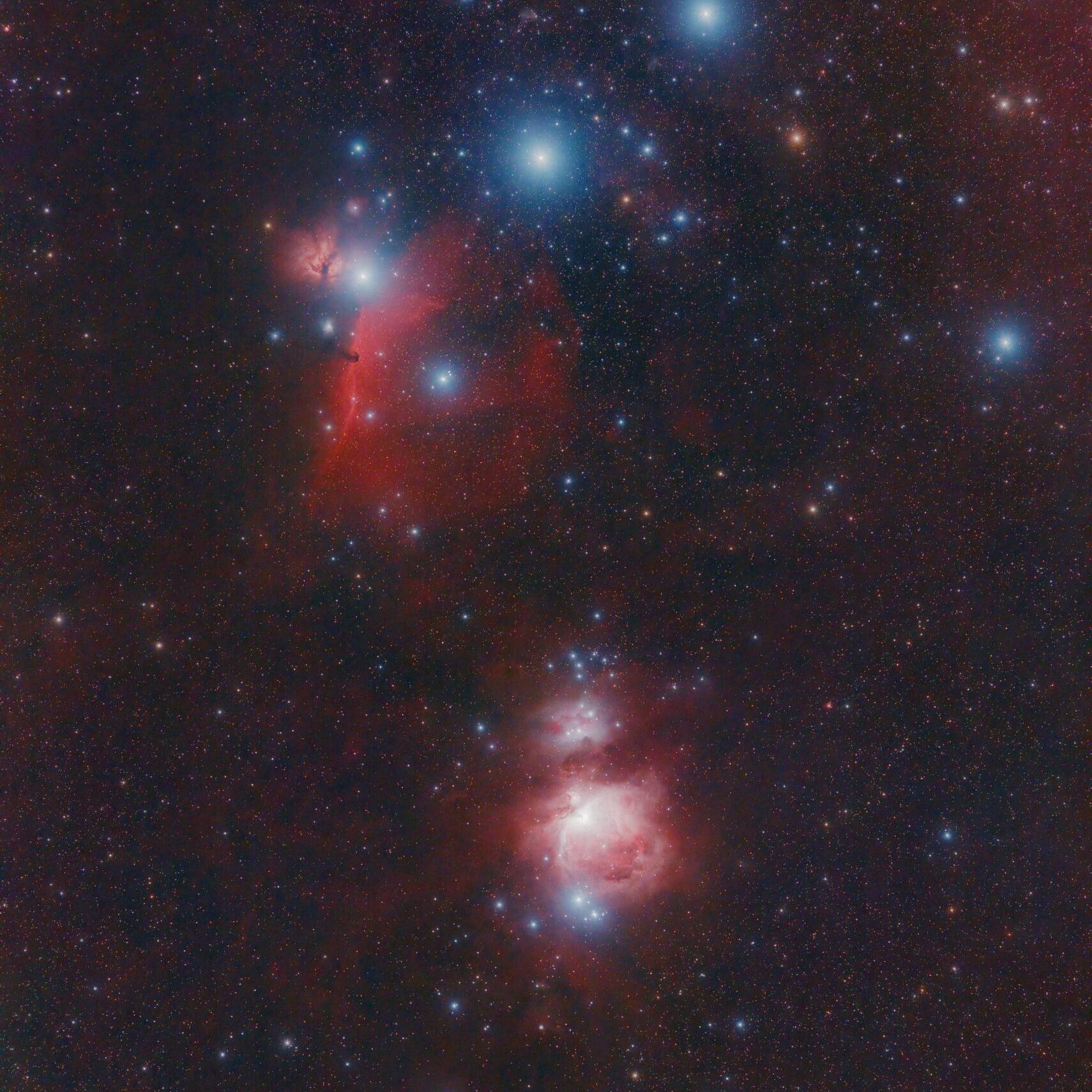 Southern Orion with Samyang 135mm and QHY268C