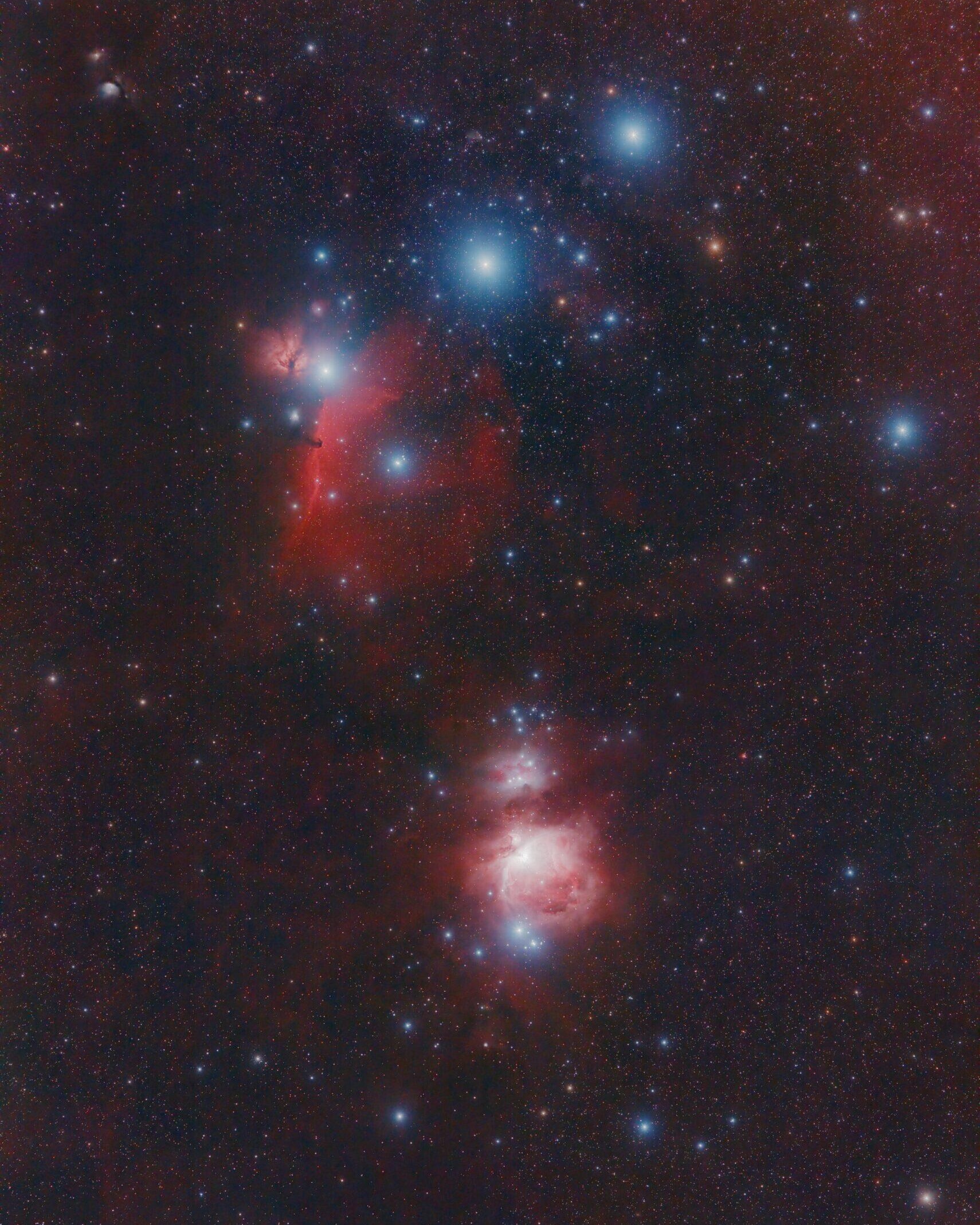 Southern Orion with Samyang 135mm and QHY268C