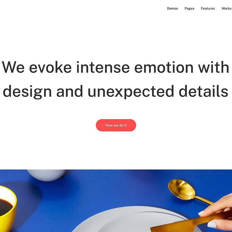Colourful portfolio Theme